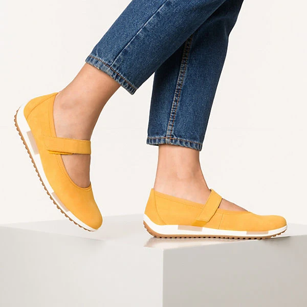 Gabor Komfort-Ballerinas - Gelb 2 Gabor Komfort-Ballerinas - Gelb – Bild 2