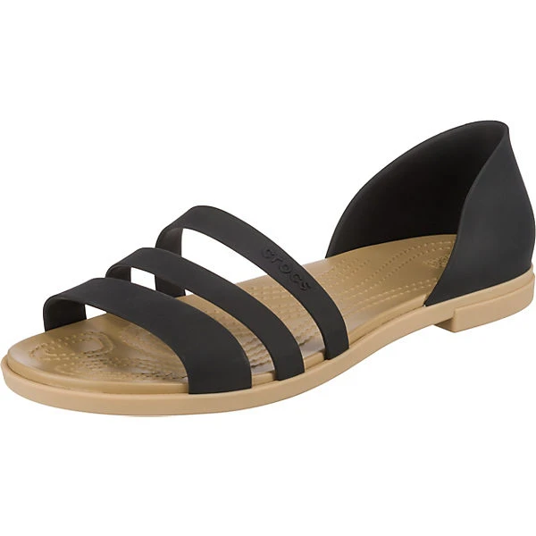 Crocs Tulum Open Flat W Komfort-Ballerinas - Schwarz 1 Crocs Tulum Open Flat W Komfort-Ballerinas - Schwarz