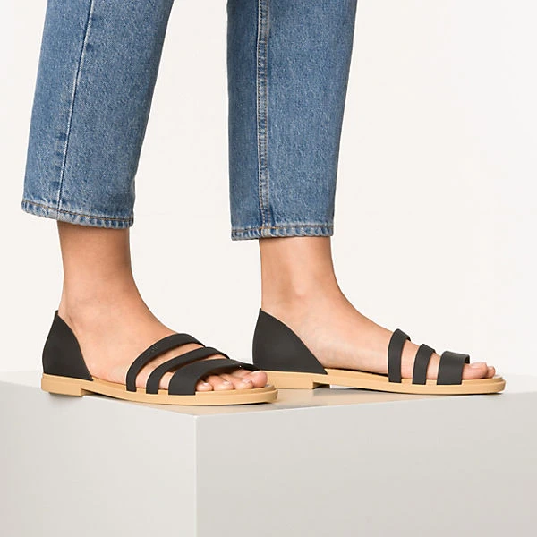 Crocs Tulum Open Flat W Komfort-Ballerinas - Schwarz 2 Crocs Tulum Open Flat W Komfort-Ballerinas - Schwarz – Bild 2