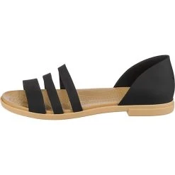 Crocs Tulum Open Flat W Komfort-Ballerinas - Schwarz 9 Crocs Tulum Open Flat W Komfort-Ballerinas - Schwarz -Pretty Ballerinas Geschäft 13419165 03