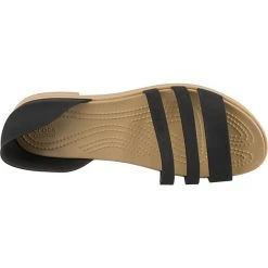 Crocs Tulum Open Flat W Komfort-Ballerinas - Schwarz 12 Crocs Tulum Open Flat W Komfort-Ballerinas - Schwarz -Pretty Ballerinas Geschäft 13419165 06