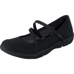 Skechers Be-lux Airy Winds Riemchenballerinas - Schwarz