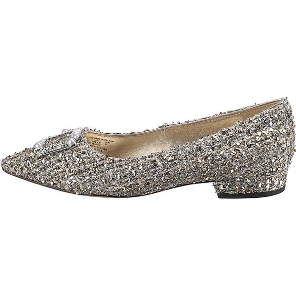 Kate Spade Buckle Up Klassische Ballerinas - Silber-kombi 3 Kate Spade Buckle Up Klassische Ballerinas - Silber-kombi – Bild 3