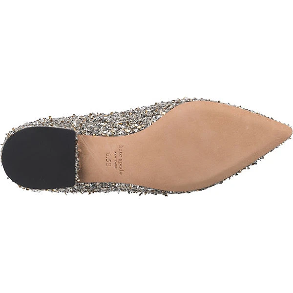 Kate Spade Buckle Up Klassische Ballerinas - Silber-kombi 7 Kate Spade Buckle Up Klassische Ballerinas - Silber-kombi – Bild 7