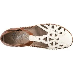 Rieker Riemchenballerinas - Braun/weiß 10 Rieker Riemchenballerinas - Braun/weiß -Pretty Ballerinas Geschäft 23024232 06