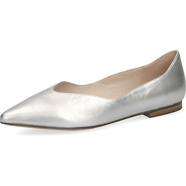 Caprice Klassische Ballerinas - Silber 1 Caprice Klassische Ballerinas - Silber