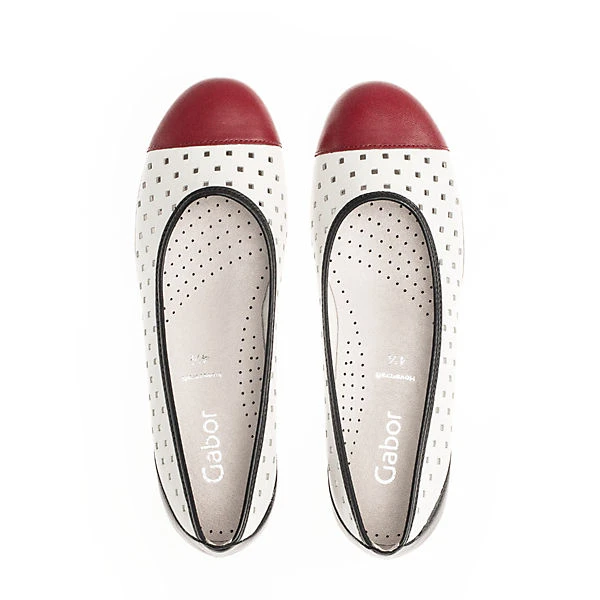 Gabor Ballerina Sportliche Ballerinas - Weiß 3 Gabor Ballerina Sportliche Ballerinas - Weiß – Bild 3