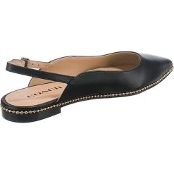 Coach Vae Leather Skimmer Sling-Ballerinas - Schwarz -Pretty Ballerinas Geschäft 25835789 05