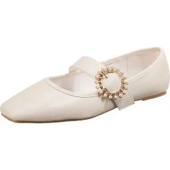 Ambellis Trendy Spangenballerinas - Offwhite