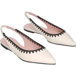 Pretty Ballerinas Geschäft 14 Pretty Ballerinas Coton Sling-Ballerinas - Offwhite